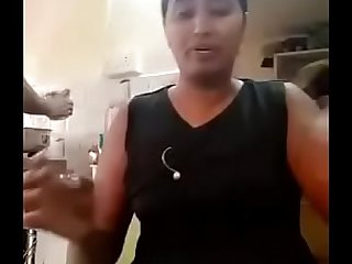 Swathi naidu doing cooking