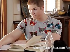 Moms Teach Sex to lass - Ma loops study time come into possession of fuck time with their way lass friend